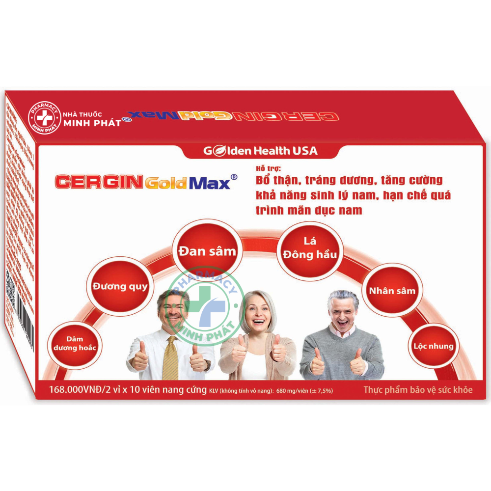 CERGIN GOLD MAX - Bổ thận, tăng cường sinh lý